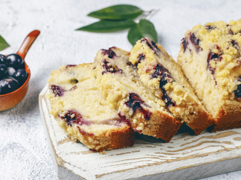 Cake pomme myrtilles
