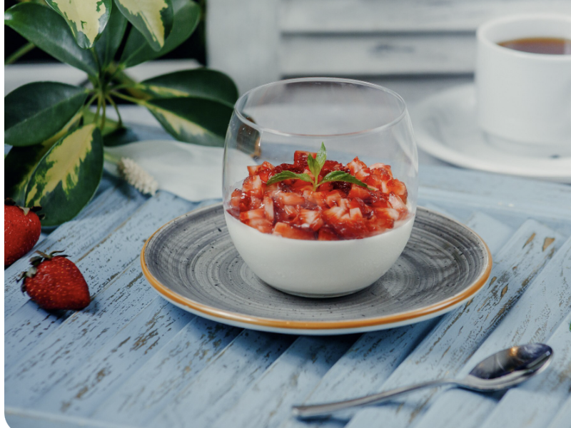 Salade fraise menthe