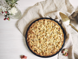 Crumble poire chocolat noisette