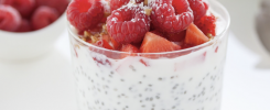 Pudding chia framboises
