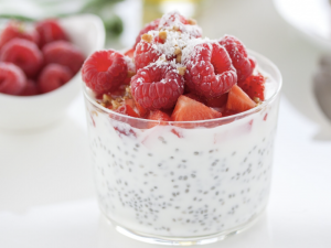 Pudding chia framboises