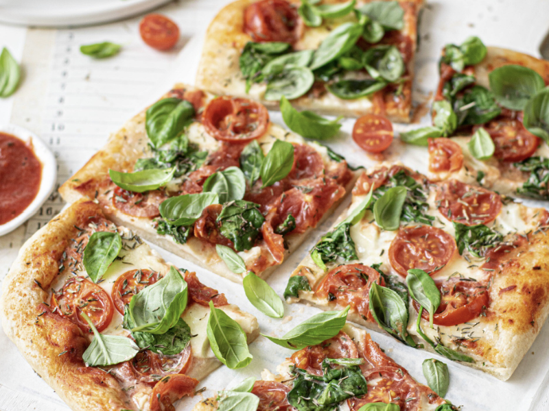 Tarte salée tomate mozza