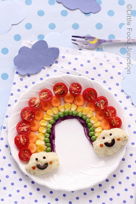 Arc en ciel en légumes little food junction