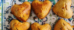 Muffin Coeur Banane pâte à tartiner