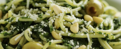 Spaghettis pesto avocat