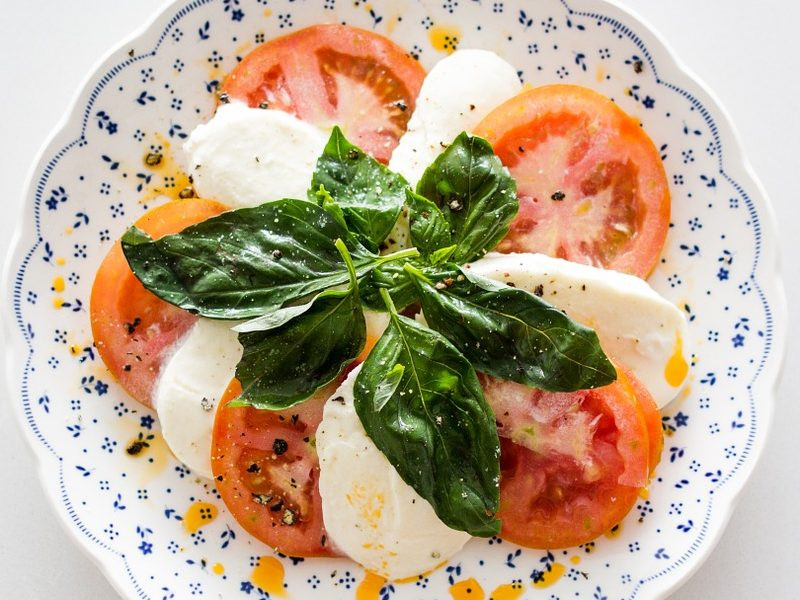 Tomates et mozzarella